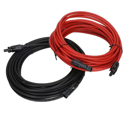 Male Black Solar Panel Extender Cable And Female Red Connector
