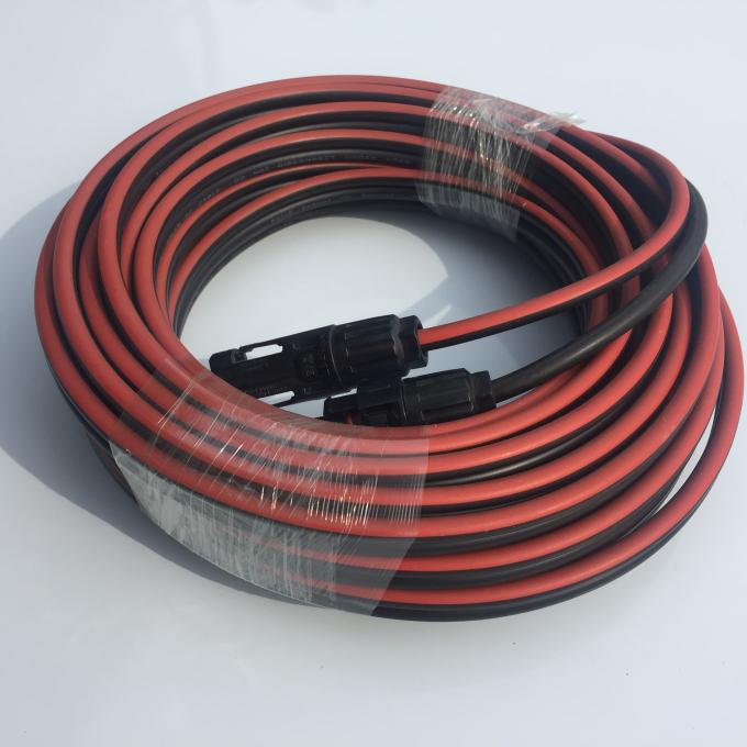 자동 자물쇠 OEM 6mm2 MC4 태양 케이블, 먼지 증거 태양 전지판 고압선