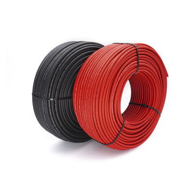 quality 안쪽 도선 DC 태양 케이블 검정색 / 빨간 태양광 발전 케이블 6mm2 factory