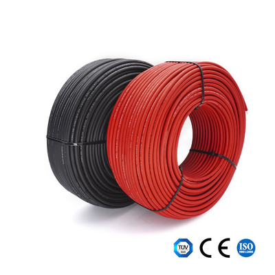 quality 안쪽 도선 DC 태양 케이블 검정색 / 빨간 태양광 발전 케이블 6mm2 factory